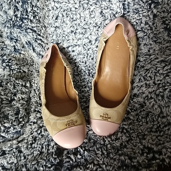 Coach Shoes - Coach Camilla Dusty Pink Flats